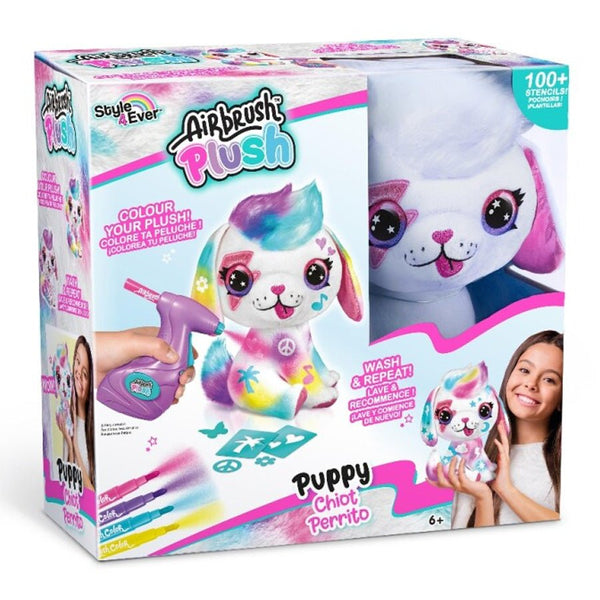Airbrush Plush Hundehvalp, 20 cm
