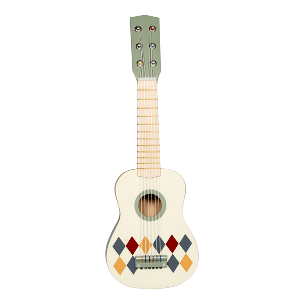 Mamamemo Guitar med 6 strenge, harlekin