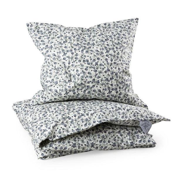 Sebra Junior sengetøj, blue olive