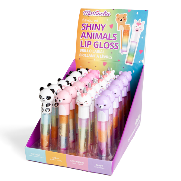Martinelia shiny animals lip gloss, asst