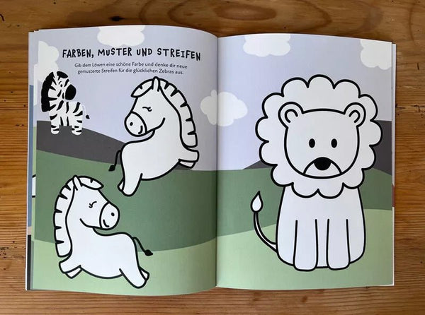 Aufgaben - und malbuch für kinder ab 3 jahre