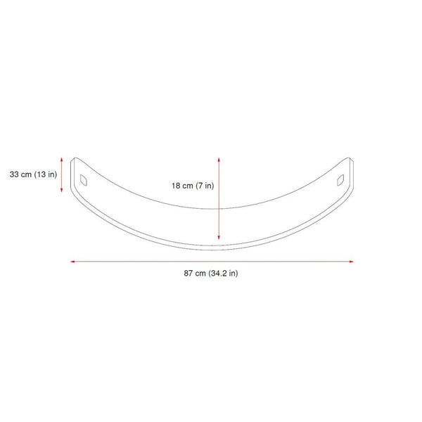 CurveLab balancebræt med filt, Perfect Arc, lilla
