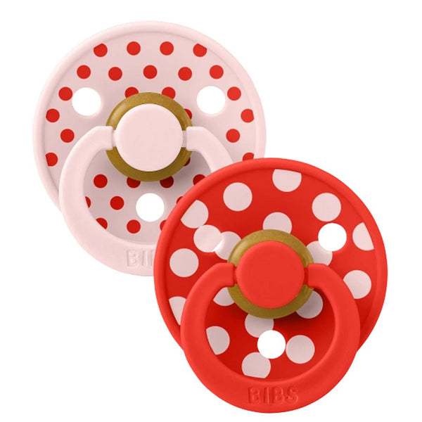 Bibs Studio Sut 2 - Pak Polka Str 2, Blossom / Candy Apple