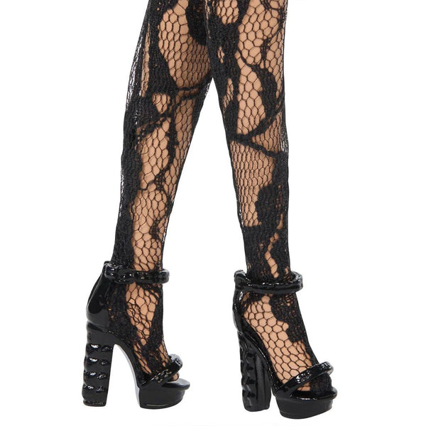 Deluxe Style Pink & Black Tights