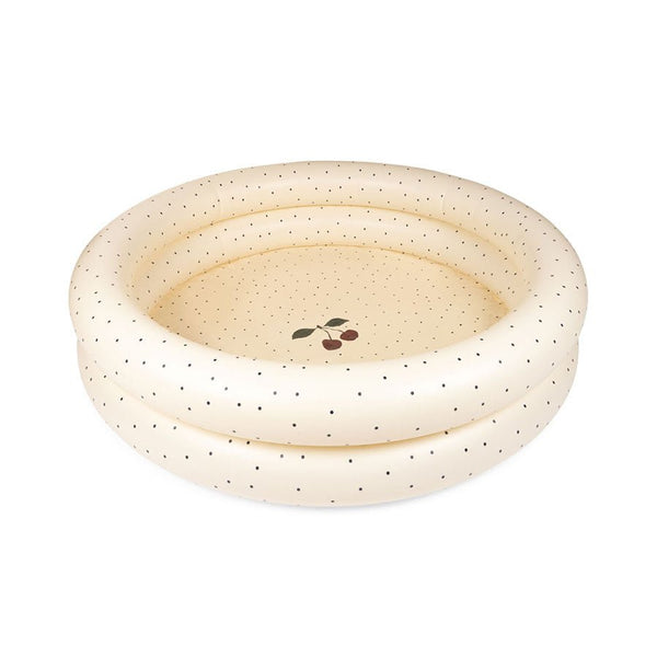 Basic 2 Ring Pool Stor i Navy Dots