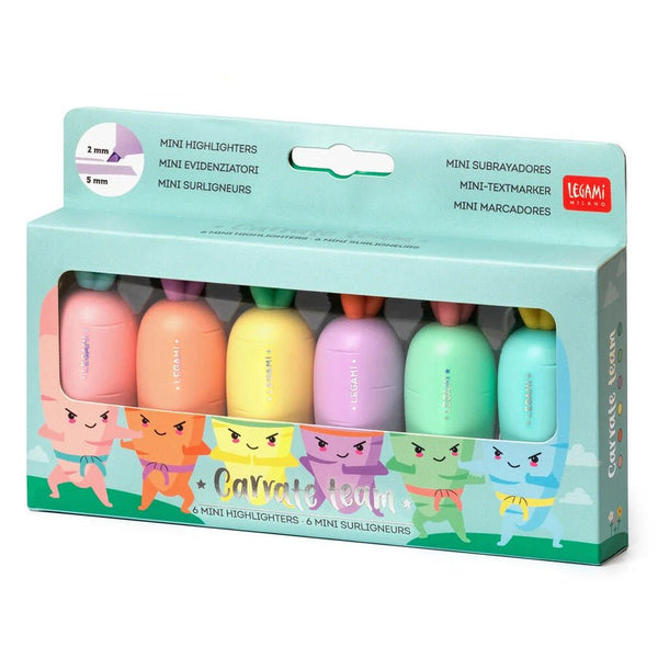 Legami 6 - Pak Gulerods Highlighters