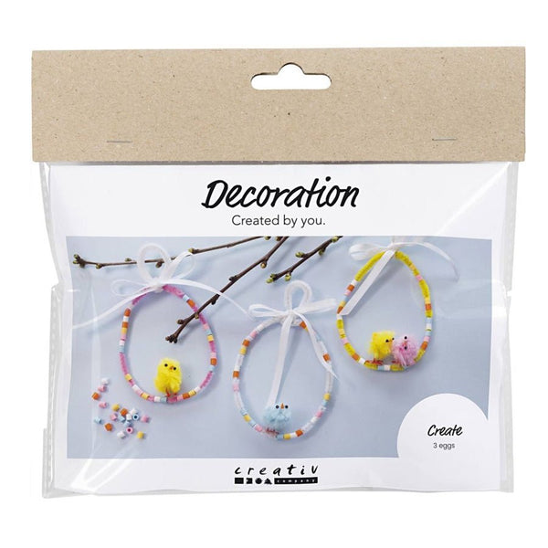 Mini DIY kit Dekoration, asst Farver