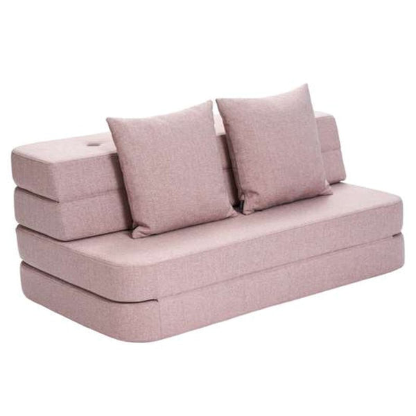 byKlipKlap 3 - fold sofa, 120 cm soft rose