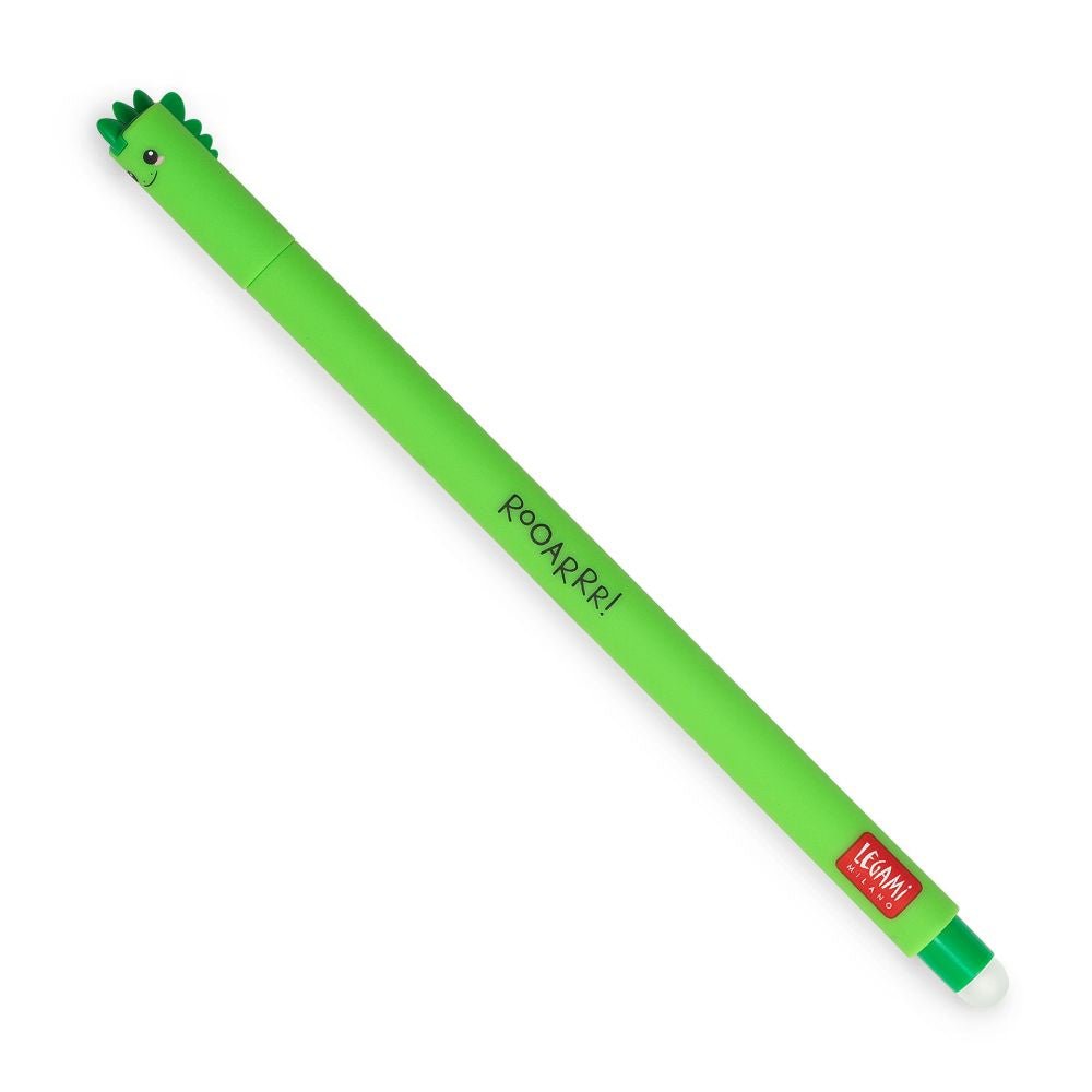 Gel Pen Sletbar, Dino - Grøn