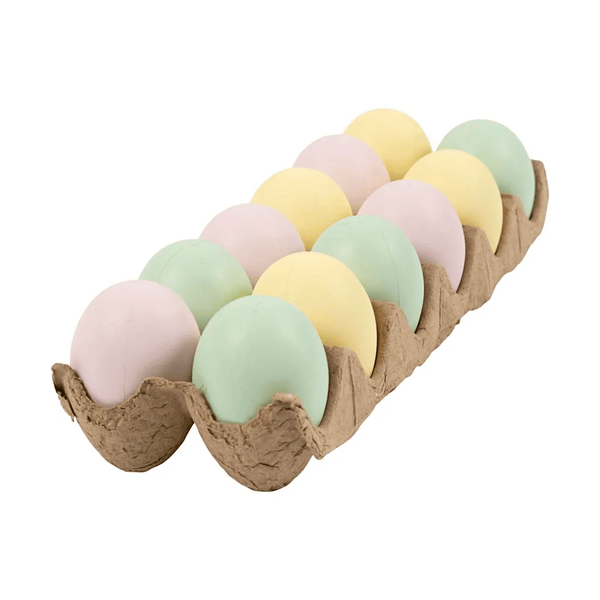 12 plastikæg til at male på, pastel