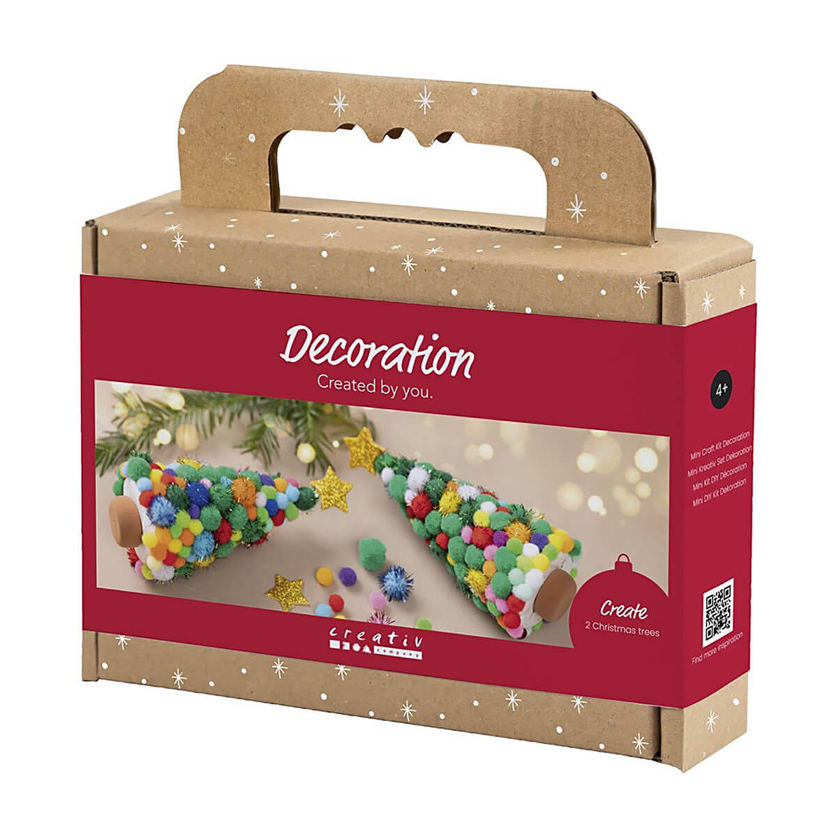 Creativ Company Mini DIY Kit Dekoration, Juletræ - ass Farver