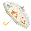 Kleiner Regenschirm mit Mama und Kind