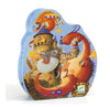 Silhouettenpuzzle mit Drache (54 Teile)