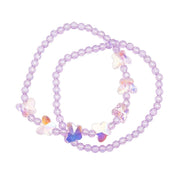 Great Pretenders armbånd, Shimmer Butterfly lilla
