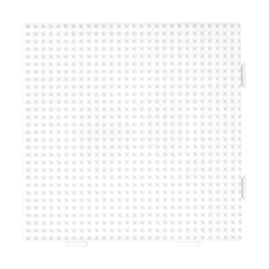Hama midi perleplade, hvid stor firkant
