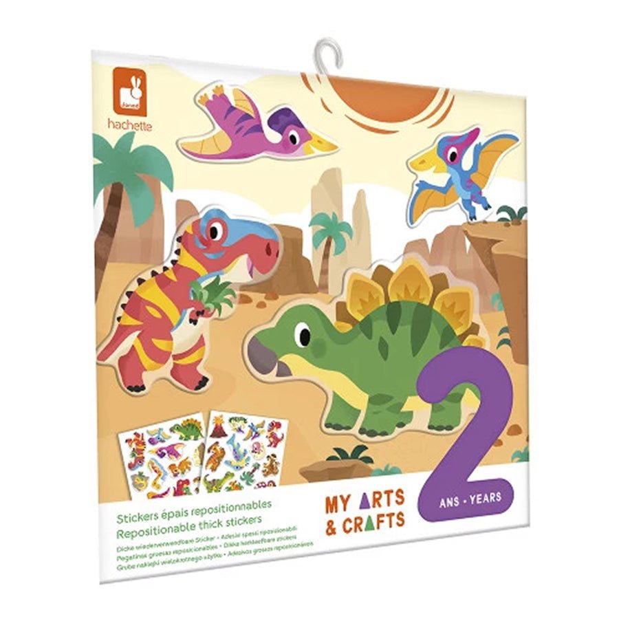 Janod Flytbare Tykke Stickers, Dinosaurs