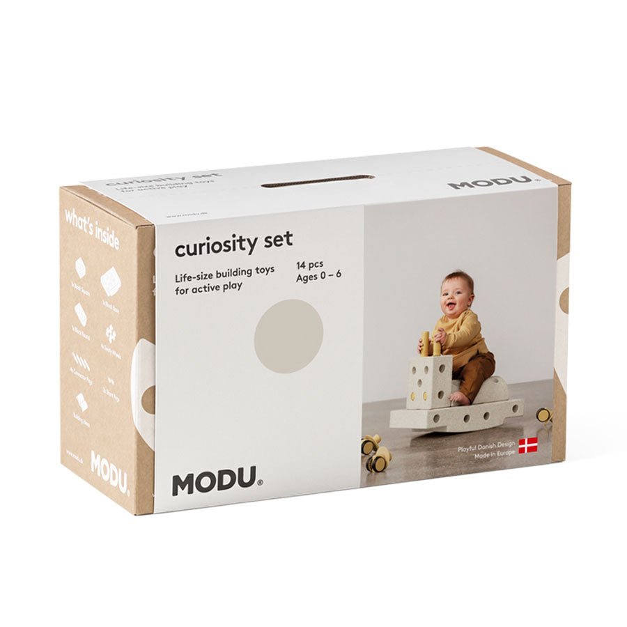 MODU Curiosity Sæt, 13 Dele - Sand Grey/Honey Yellow