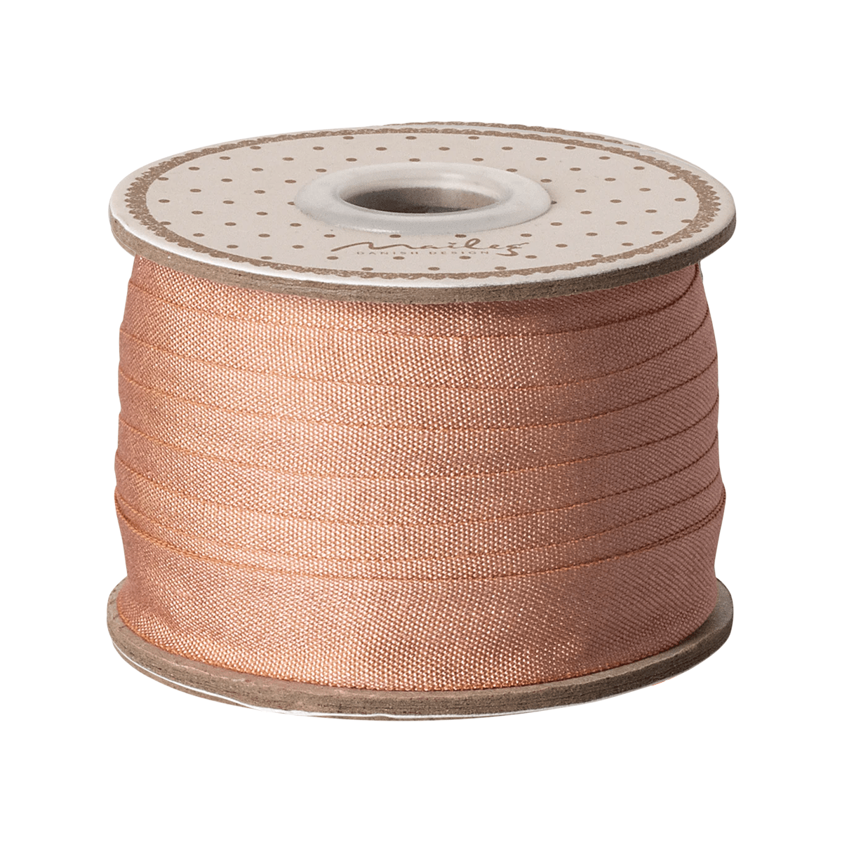 Maileg Gavebånd peach rose, 13 mm x 10 m