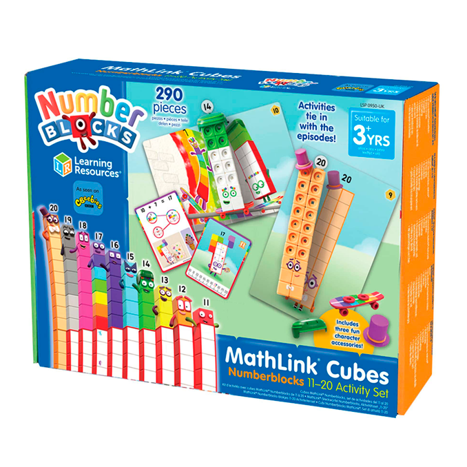 MathLink Cubes, Numberblocks - aktivitetssæt m tallene 11 - 20
