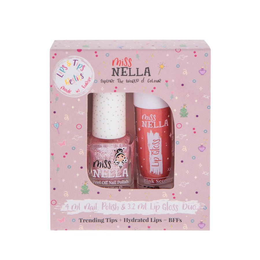 Miss Nella Lip Gloss Pink secret og neglelak