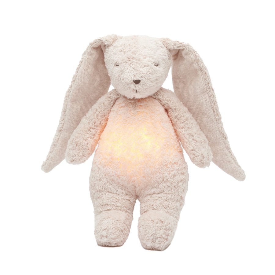 Moonie 2.0 Organic Humming kanin med lampe, rose