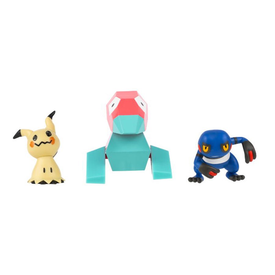 Pokémon 3 - Pak Battle Figure, Mimikyu/Porygon/Croagunk