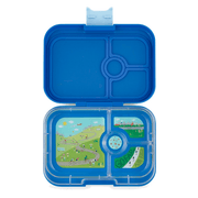Yumbox Panino madkasse m 4 rum, true blue - bike race