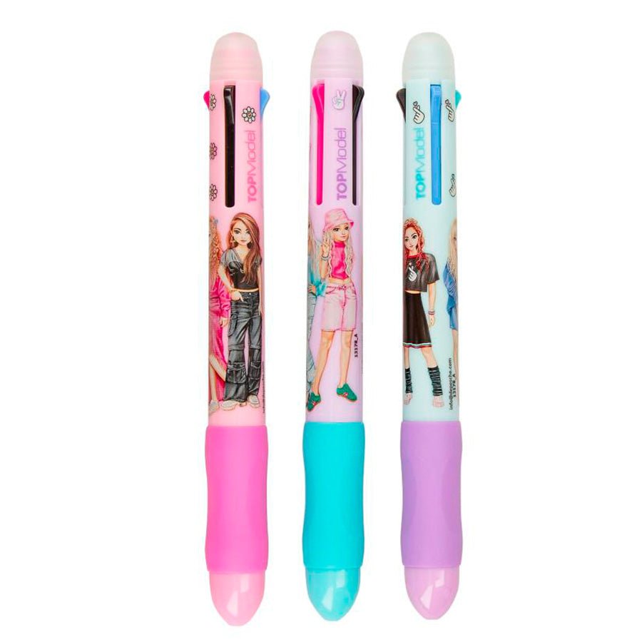 TOPModel Viskbar gelpen med 4 farver