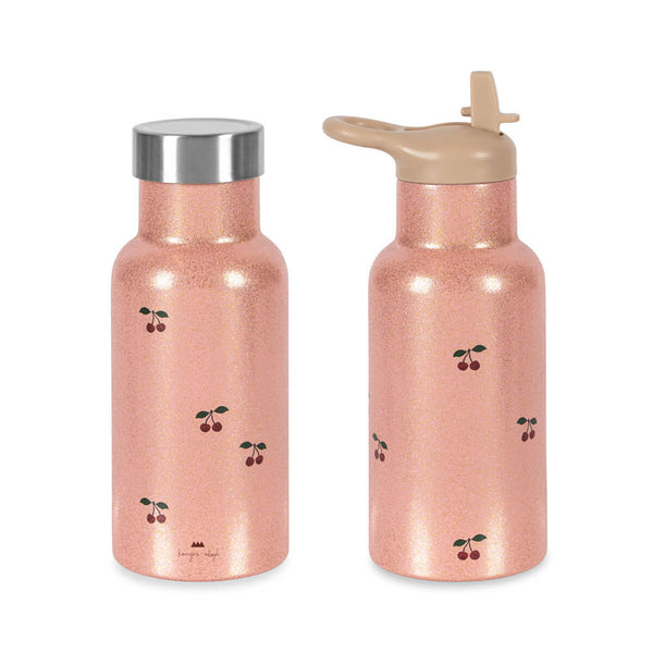 Konges Sløjd Glitter Thermoflaske, Cherry Glitter