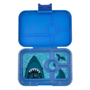 Yumbox Panino Madkasse m 4 Rum, Surf Blue - Shark Tray