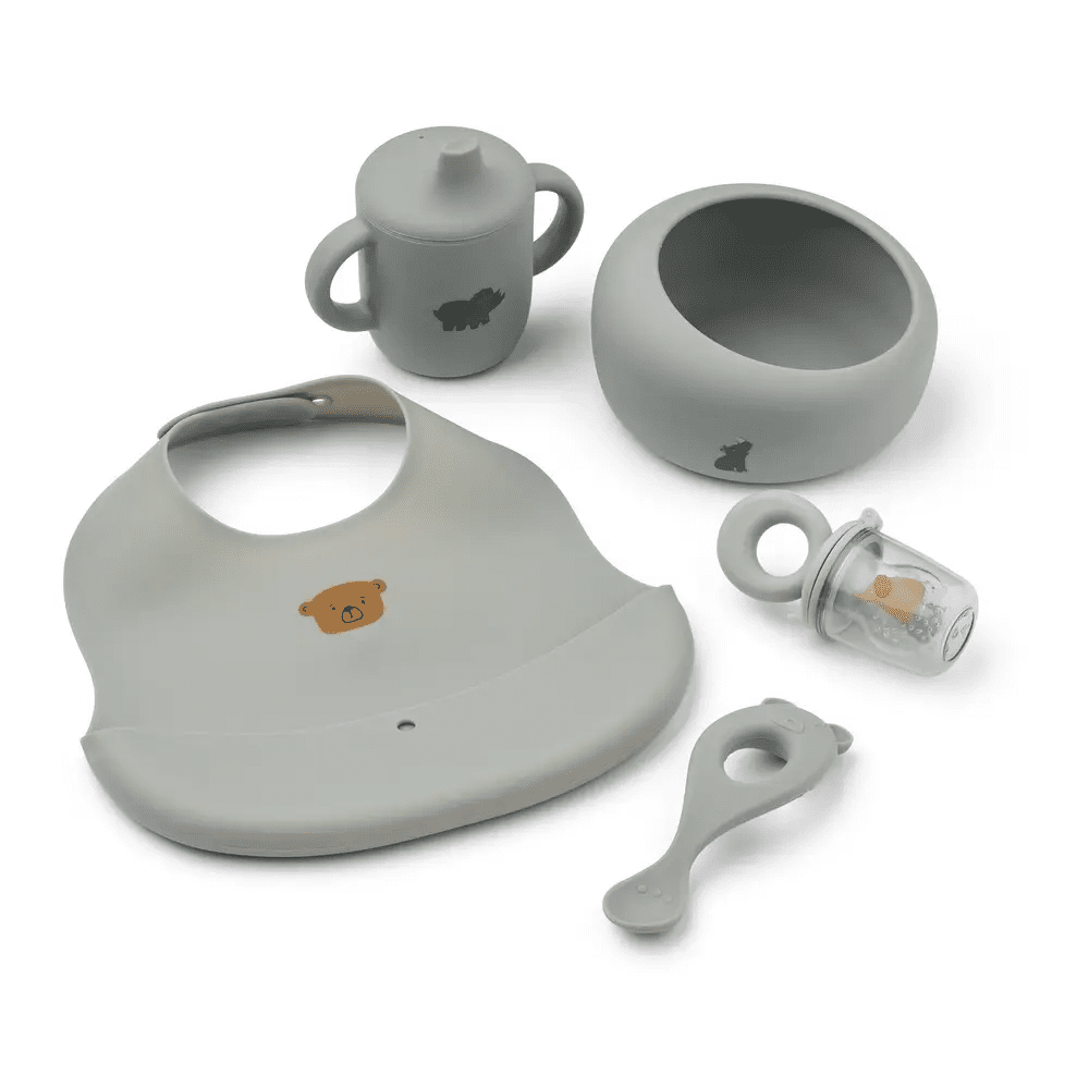 Liewood Mileah Baby Spisesæt, Dove Blue