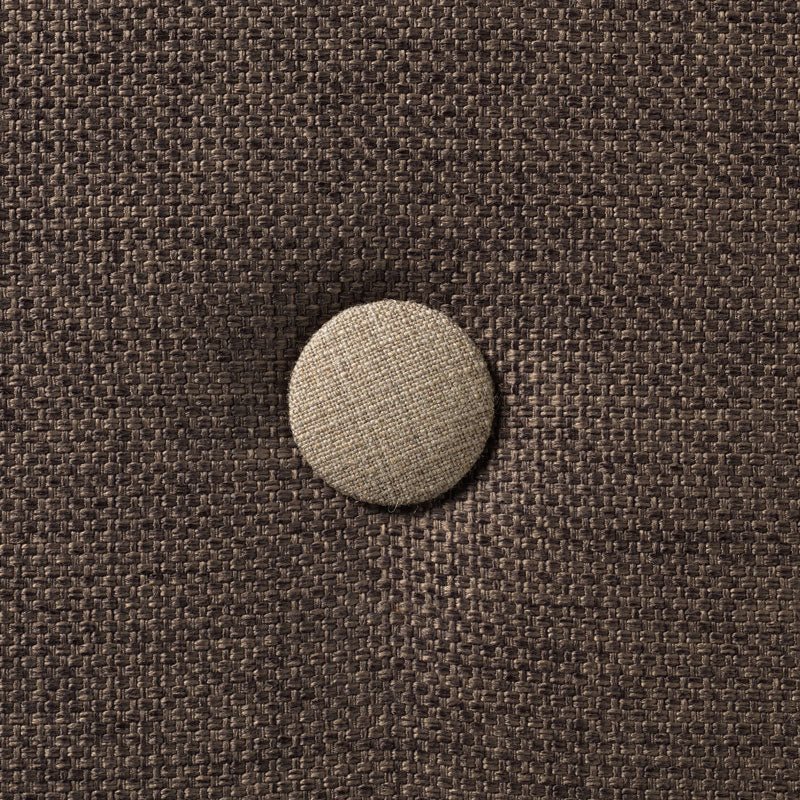 by KlipKlap 3 - fold madras, 200 cm brun med sand knapper