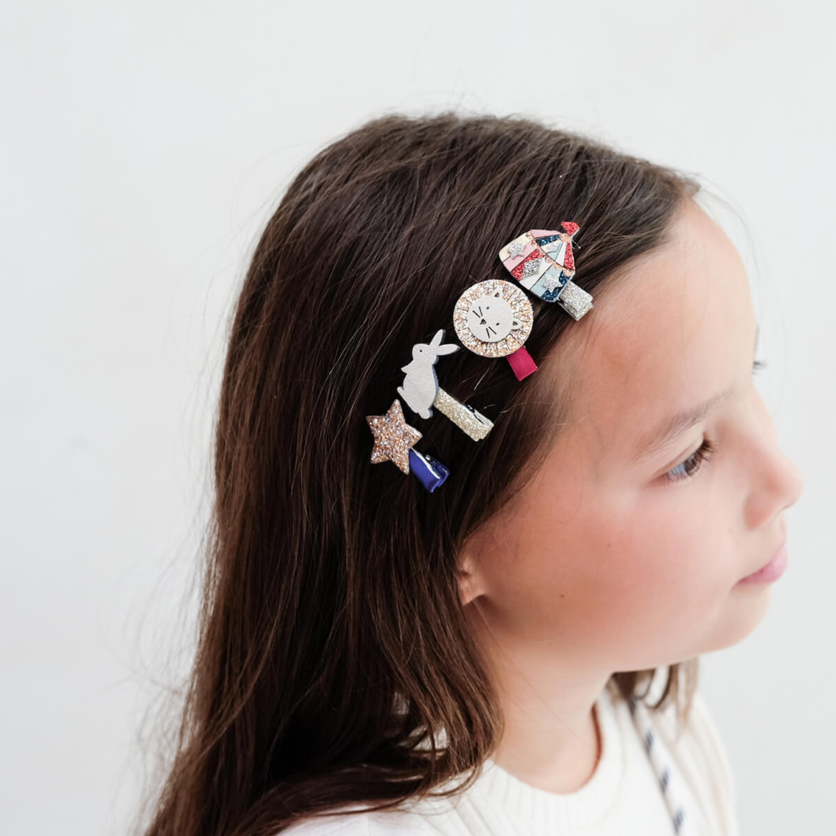 Mimi & Lula 8 Hårclips, Mini Circus