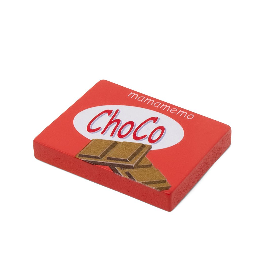 MaMaMeMo legemad i træ, chokoladestang