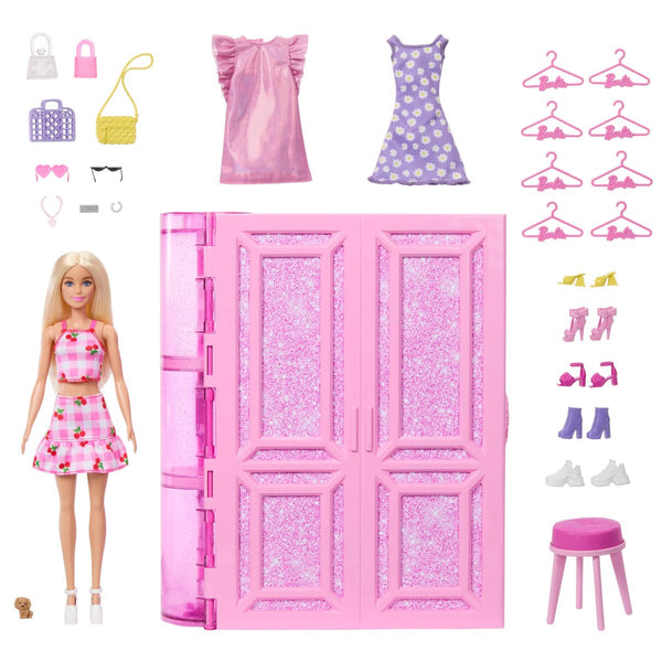 Barbie Fashion Fun Dream Garderobeskab med Dukke