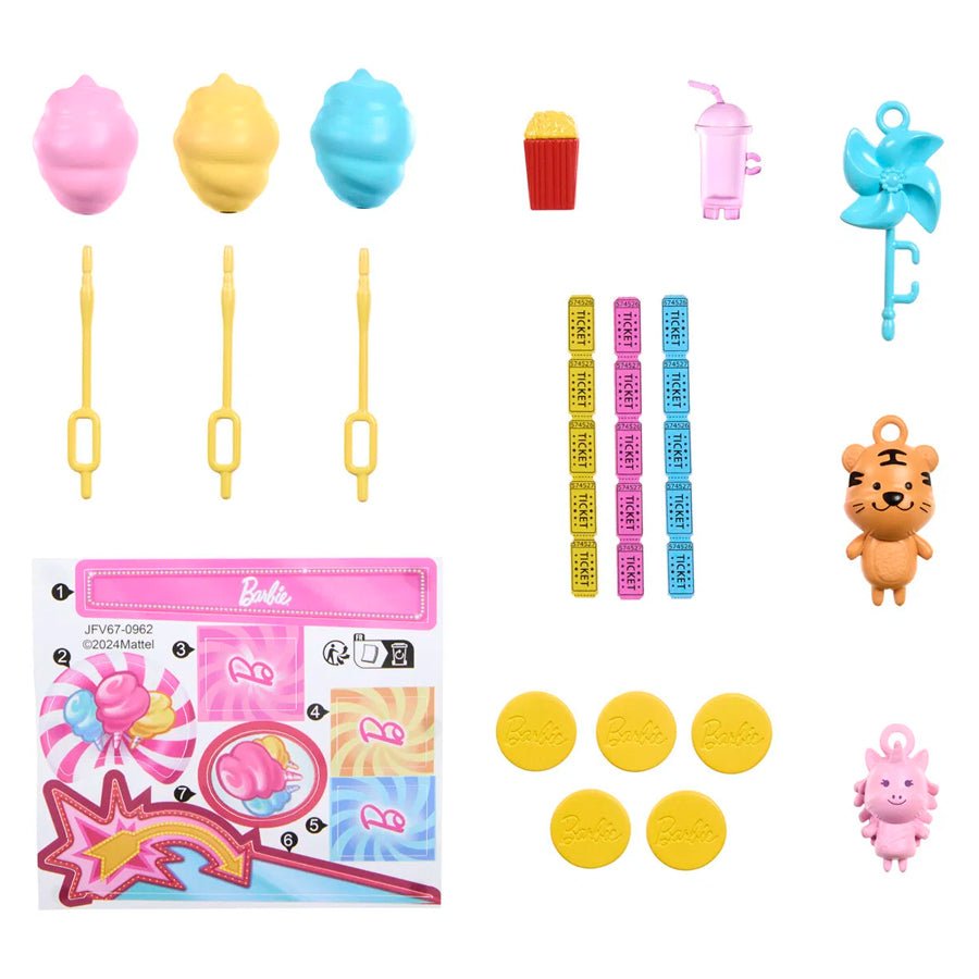 Barbie tivolispil og candy floss