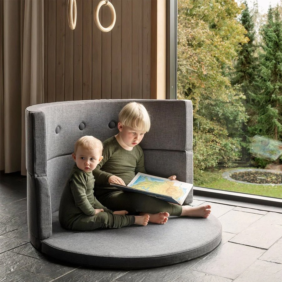 By klipklap KK play fold circle Blue grey w. grey