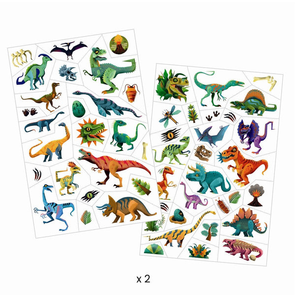 Djeco tatoveringer, Dinosaurer