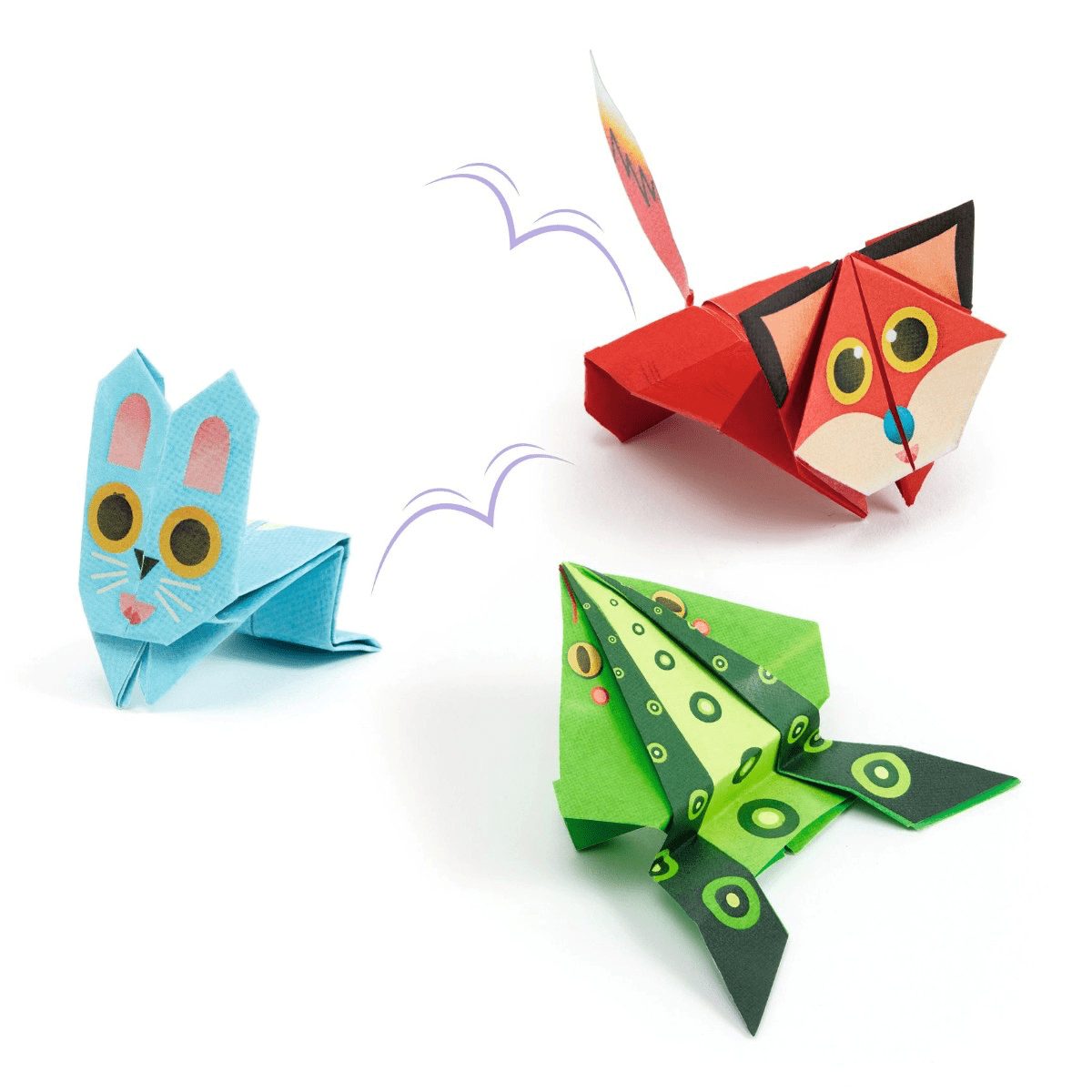 Djeco kreativ origami, Hoppende dyr