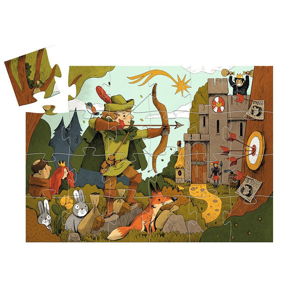 Djeco silhouetpuslespil, Robin Hood, 36 brikker