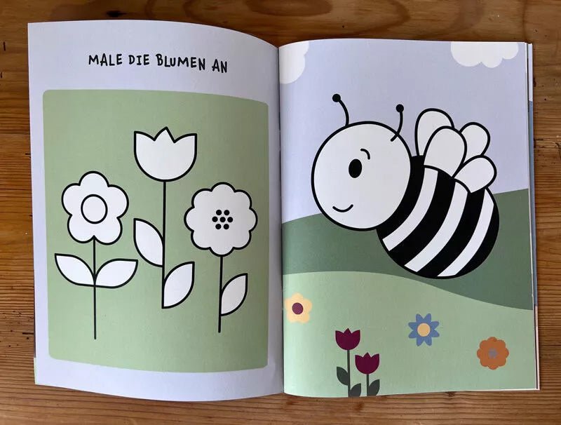 Aufgaben - und malbuch für kinder ab 3 jahre