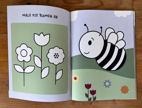 Aufgaben - und malbuch für kinder ab 3 jahre