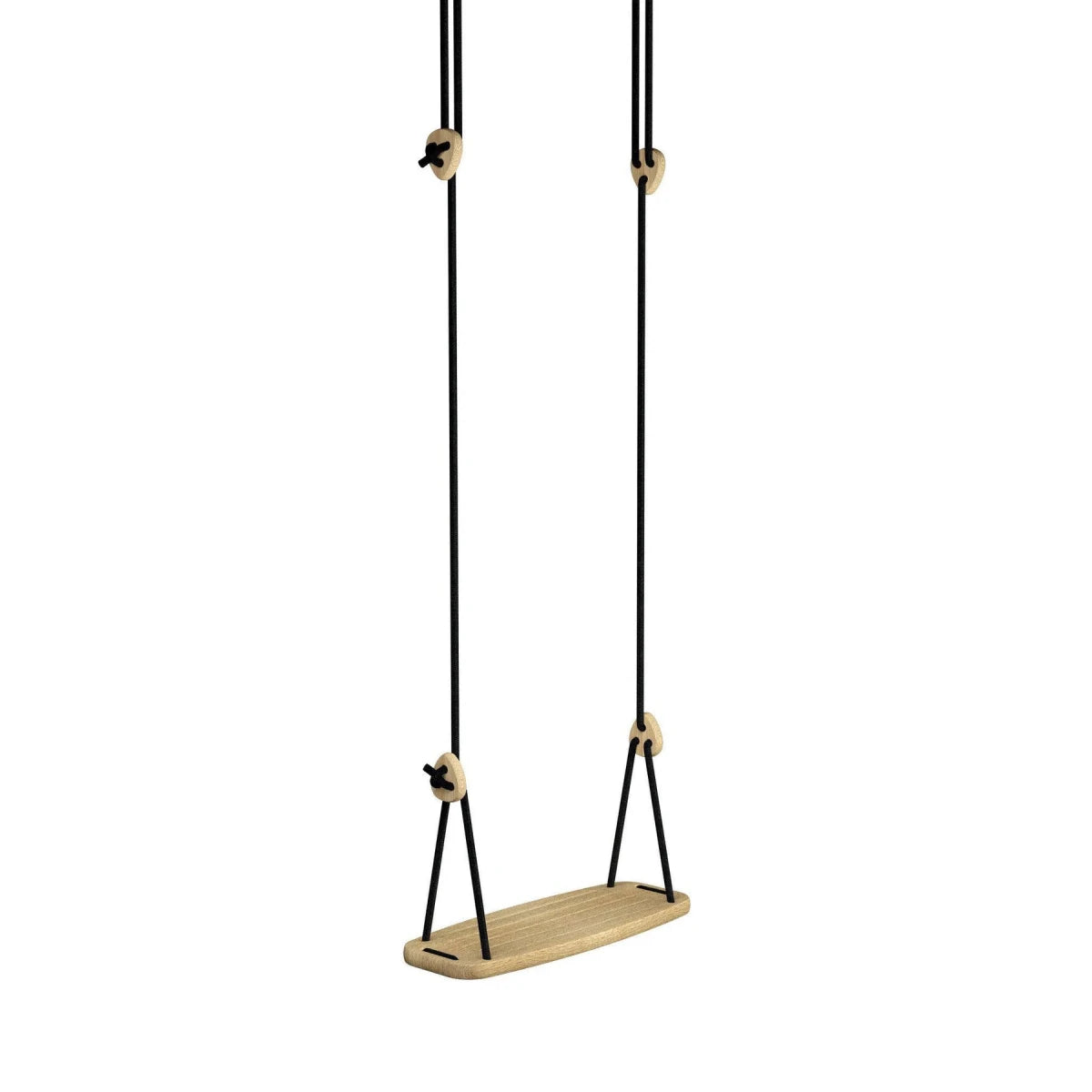 Lillagunga gynge "Classic", sorte reb, 2,80 - 3,80 m
