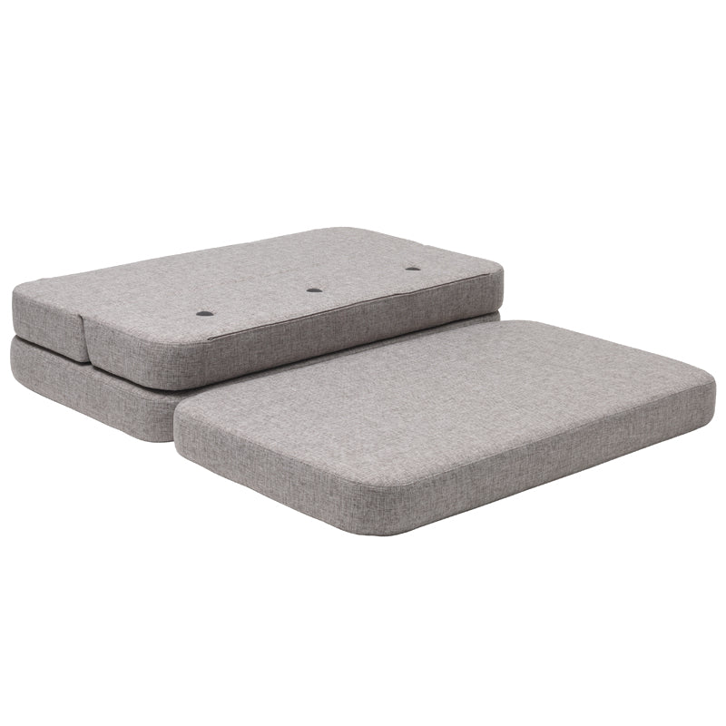 byKlipKlap 3 - fold sofa, 120 cm multigrå m grå knap
