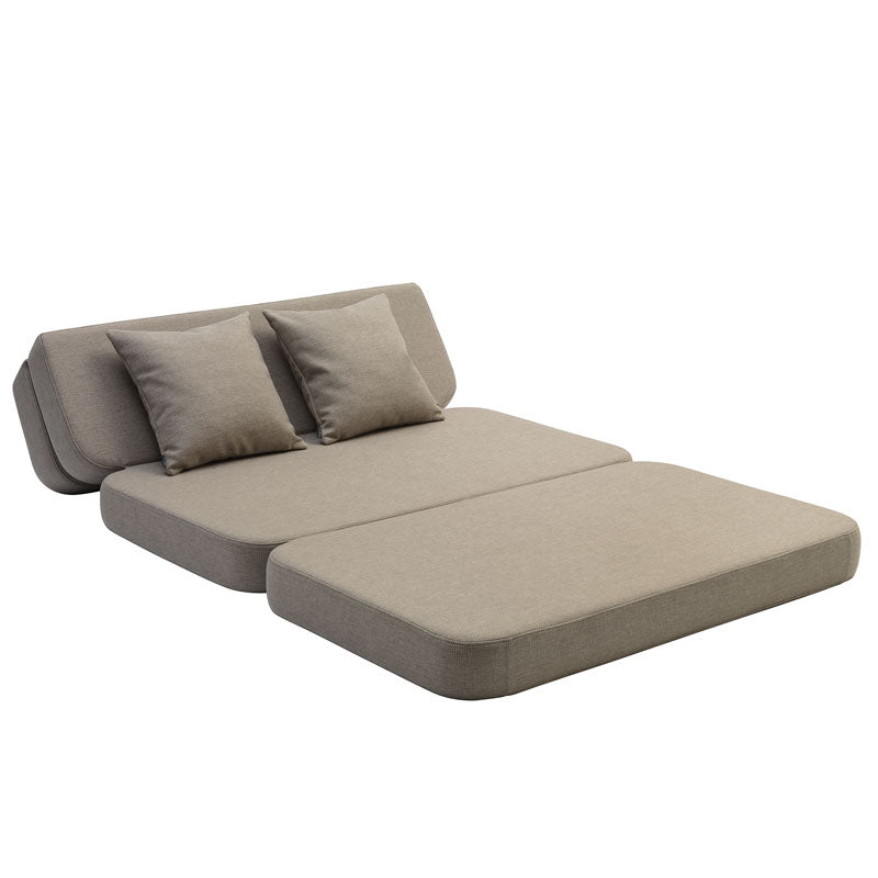 by KlipKlap 3 - fold sofa, 120 cm sand med sand knapper