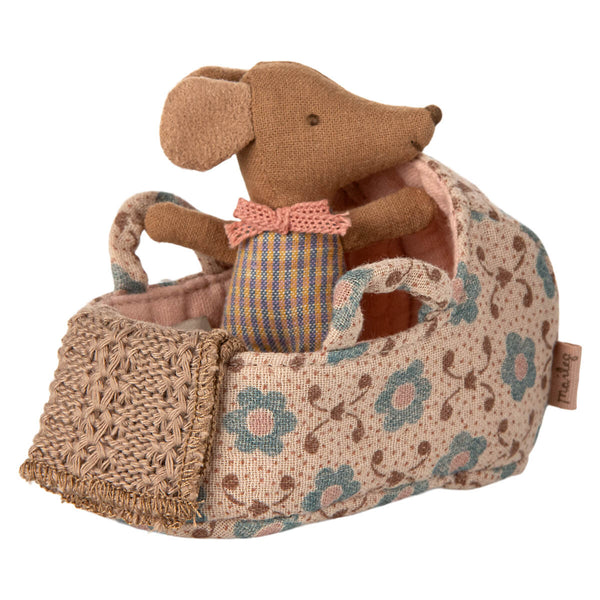 Maileg Babylift, Baby Mus - Rosa