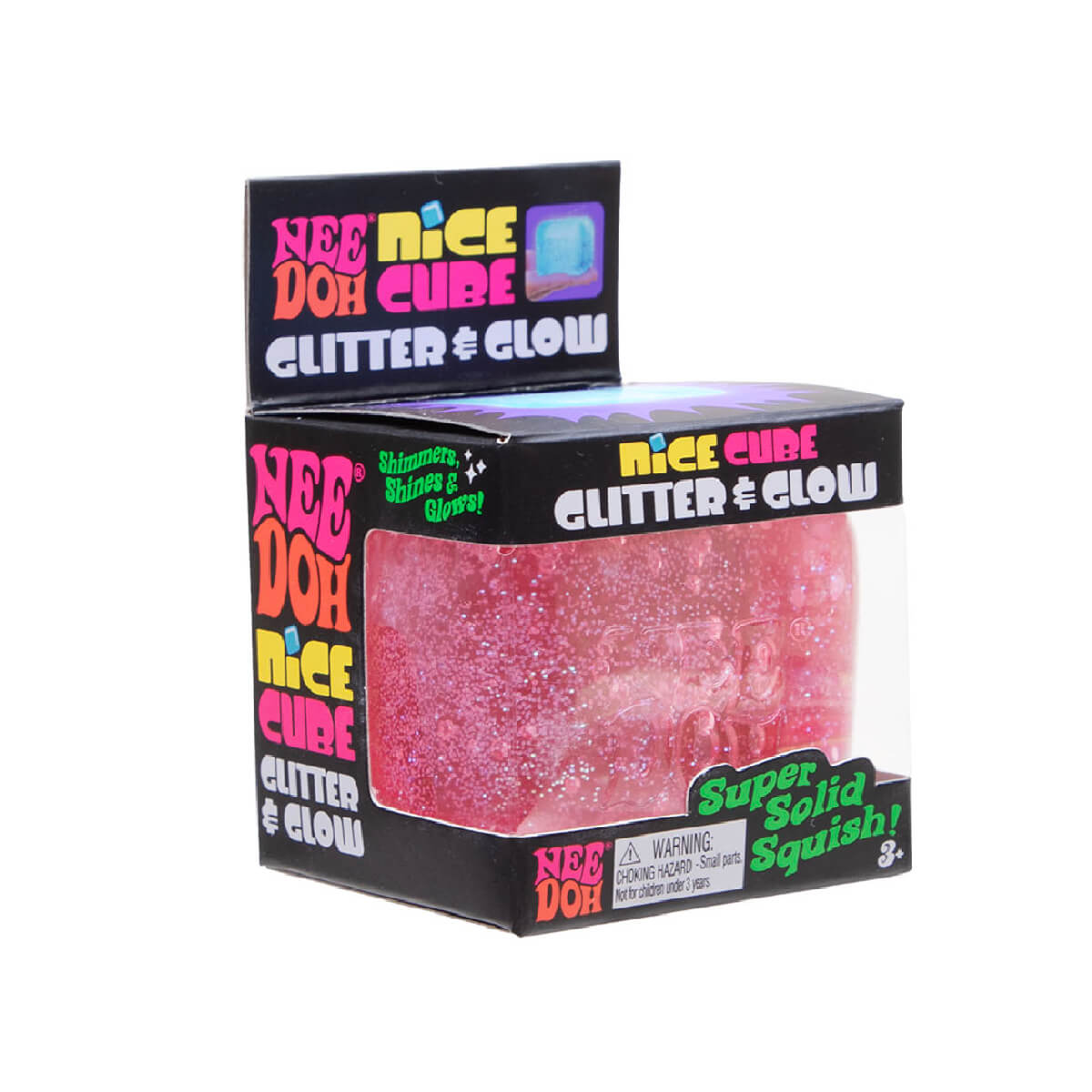 Needoh Nice Cube Glitter & Glow, Asst
