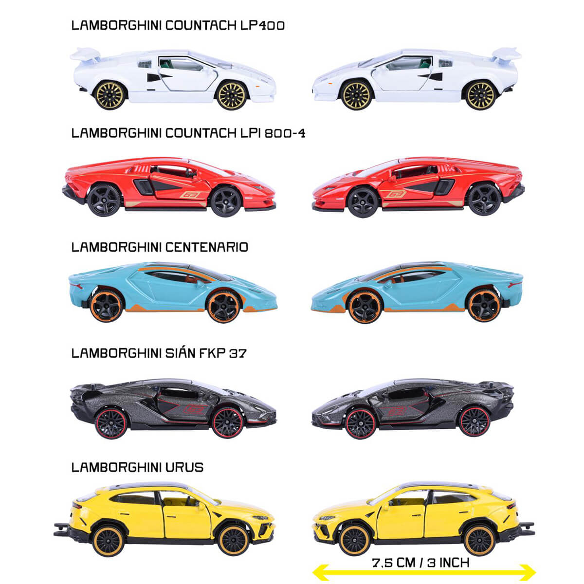 Majorette Lamborghini Gavepakke 5 Dele