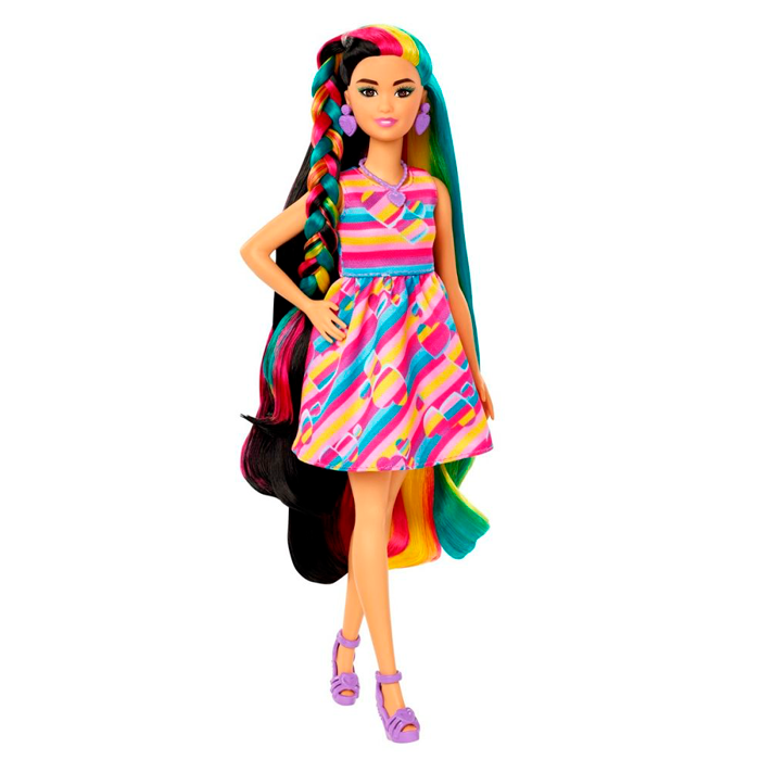 Barbie Totally Hair, kjole m. hjerter