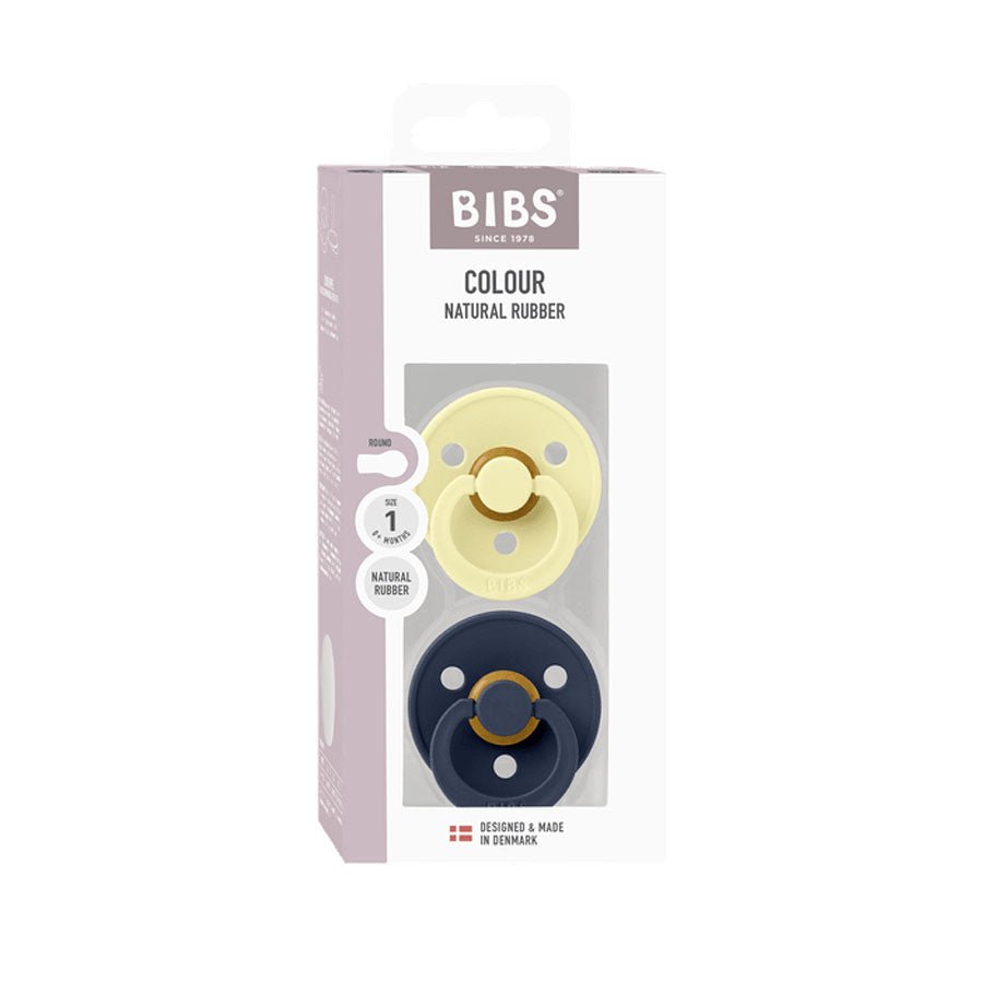 BIBS AW25 Colour Drop 2 - pak Sut str 1, Luna & Deep Space